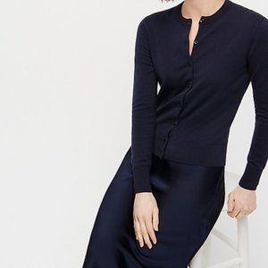 JCrew Cotton Jackie cardigan sweater - L